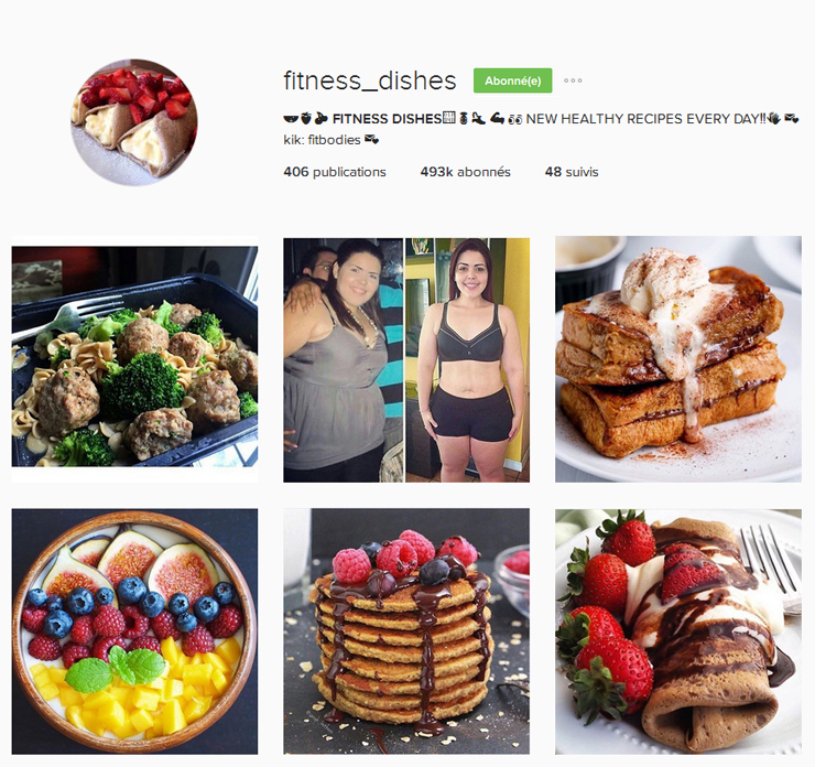 10 comptes fitnessdishes