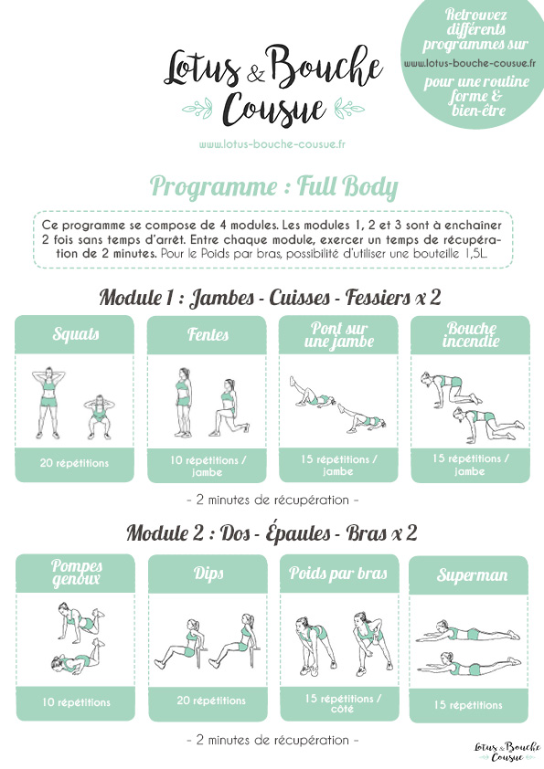 Programme Fitness Full Body à La