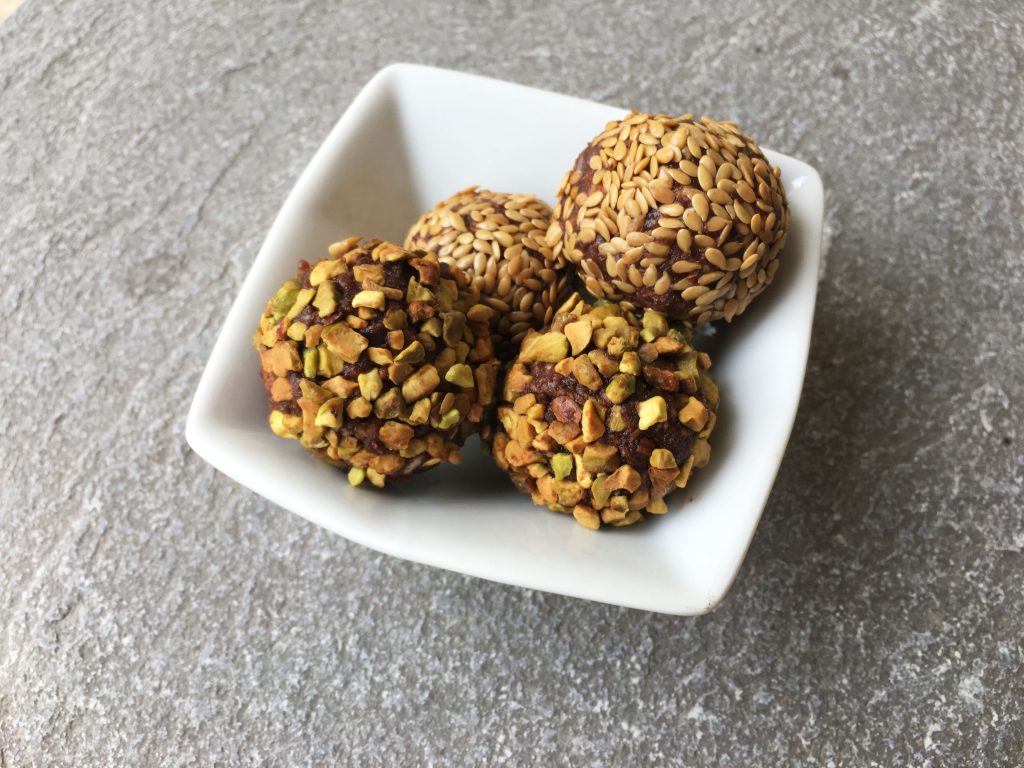 Energy balls dattes amandes cacao
